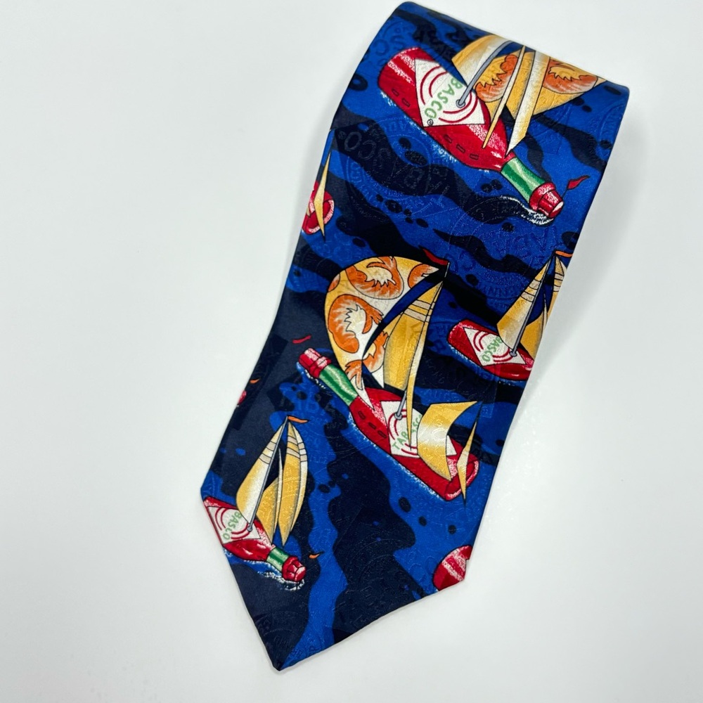 Tabasco Ship‎ Shrimp Sail Silk Novelty Tie